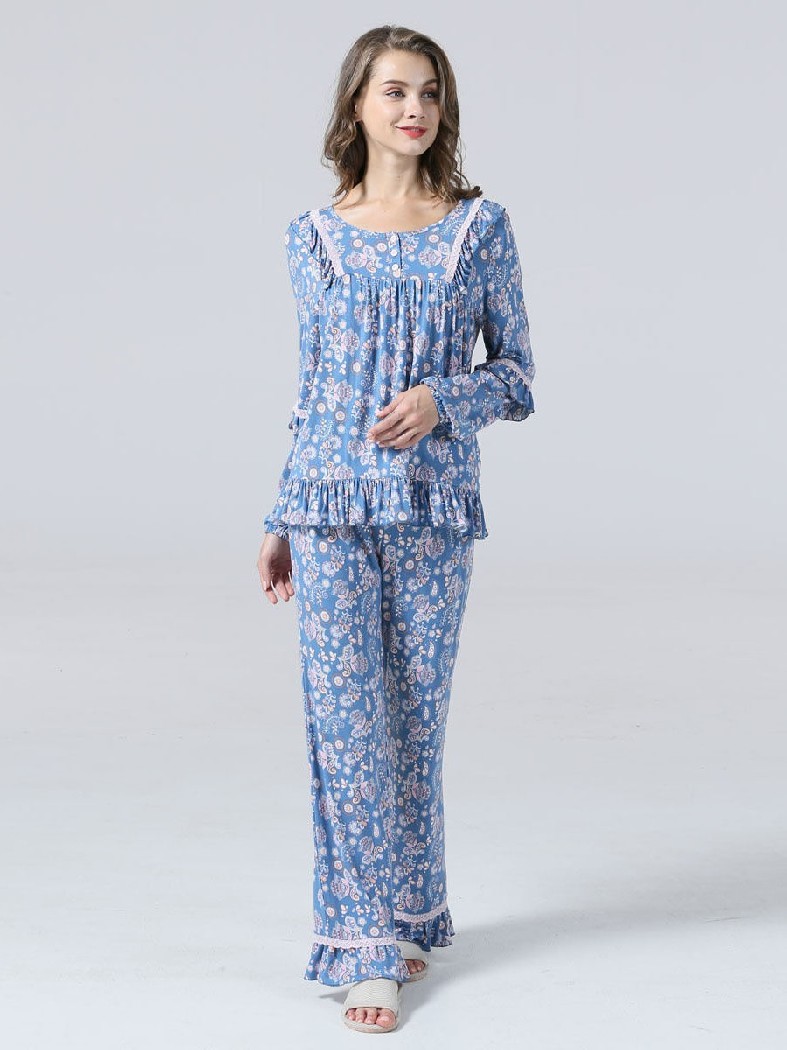 Пижама Arya home collection BR0000067364, цвет голубой, размер M